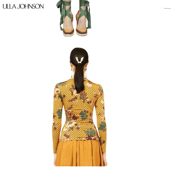 ULLA JOHNSON Eileen top, Amber - Small - Picture 3 of 14